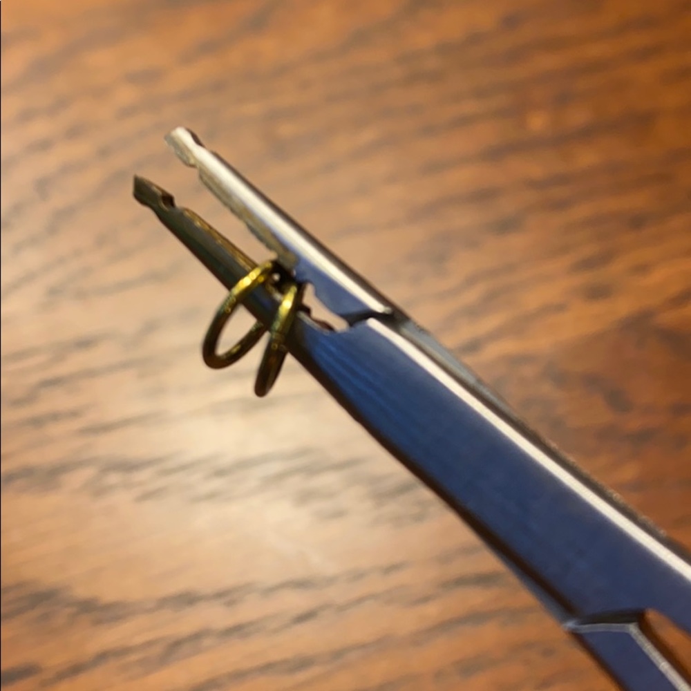 Titanium clicker ring pair